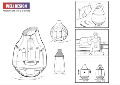 工业设计手绘与网站建设 WellDesignStudio的创新融合